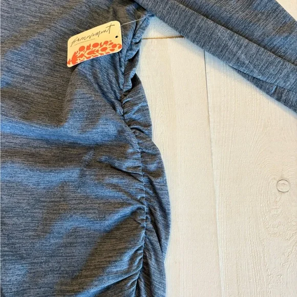 Free People Movement Women's Right Or Run Long Sleeve Layer Blue Stone XL NWT - Picture 8 of 10
